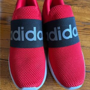 Adidas Red and Black Sneakers Slip-On Comfort Cloudfoam